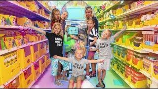 BACK TO SCHOOL - School Supply SHOPPING for 6 KIDS 2018  YAWI Vlogs