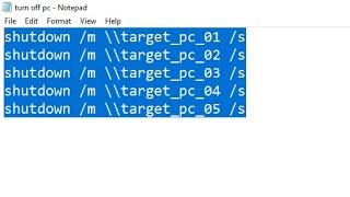 How to remotely shutdown another PC using cmd