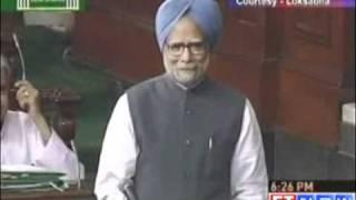 PM Manmohan Singh gets poetic in Parliament