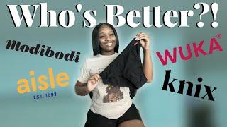 Battle of Period Underwear Brands Aisle Modibodi Knix & WUKA Which is Better?