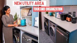 My New Utility Area Tour and Organization  Laundry and Dishwashing Area