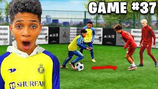 KID RONALDO IS AMAZING.. 2v2 vs PRO FOOTBALLERS