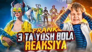  PRANK QILAMIZ  3-TA YOSH BOLA MAZGI QILISHDI  - PUBG MOBILE