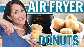 Air Fryer DONUTS → the BEST Recipe no biscuits