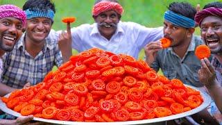 JANGRI  JALEBI Recipe Cooking in Village  Indian Famous Dessert Recipe  Imarti Sweet Recipe