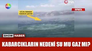 Eğirdir Gölü’nde gizemli su kabarcığı