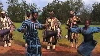 Yorùbá Masquerade Dancers Sing Oríkì and Dance Bàtá