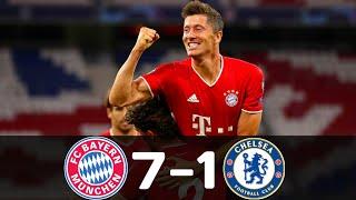 Bayern Munchen vs Chelsea 7-1 agg Extended Highlights & Goals - Champions League 2019-2020