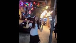 Sexy Asian girl dancing