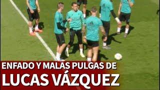 A Lucas Vázquez se le fue la mano enfado y pelotazo de rabia a Kroos  Diario AS