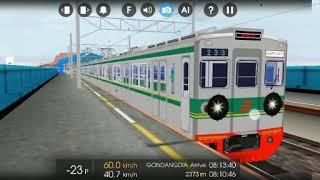 KRL Toei 6000 Hijau Berangkat Sta.Juanda