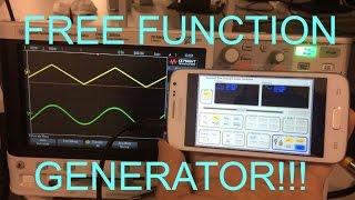 Free smartphone function generator