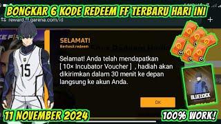 KODE REDEEM FREE FIRE TERBARU 11 NOVEMBER 2024 HARI INI‼️