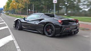 Full Carbon Black Ferrari 488 Pista Spider 720HP - Lovely Sounds