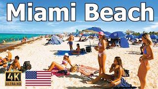 Miami Beach Florida  2022 Walking Tour in 4k 