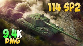 114 SP2 - 6 Kills 9.4K DMG - Personal record - World Of Tanks