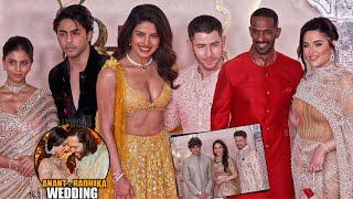 Khloe Kardashian Priyanka Chopra Nick Jonas Suhana Aryan Khan arrives at Anant Ambani Wedding