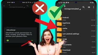 Comment réparer laccès refusé dans Zarchiver 2024  ce dossier a une restriction daccès Android