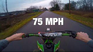 KX 125 TOP SPEED TEST