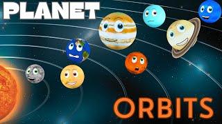 Planet Orbits  Orbit time Comparison  Solar System for Kids