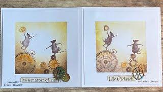 Time for Mice card by Jo Rice #laviniastamps