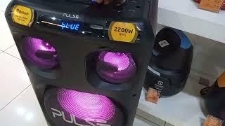 CAIXA DE SOM AMPLIFICADA PULSE 2200WRMS SUPER POTENTE