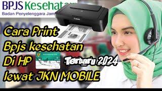 Cara Print Kartu Bpjs di mobile jkn LEWAT HP TERBARU 2024BPJS KIS