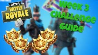 HOW TO COMPLETE ALL WEEK 3 CHALLENGES – SEASON 4  FORTNITE BATTLE ROYALE TIPSTUTORIALS