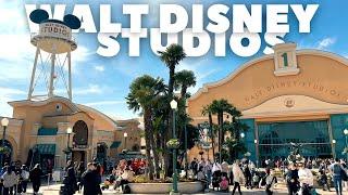 Walkthrough at Walt Disney Studios Park at Disneyland Paris with Avengers Campus