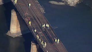 More train cancellations after fire on Harpers Ferry Bridge