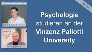 Live-Talk zum Psychologiestudium und Psychotherapiestudium an der Vinzenz Pallotti University