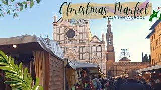 Christmas Market in Florence Italy Mercatini di Natale - Piazza Santa Croce