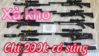 Xả kho súng hơi FX và condor giá rẻ mời ae chọn - giảm giá 12 khẩu súng bắn chim mời ae tham khảo