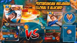 LING KU KETEMU TOP GLOBAL 3 ALUCARD 6500 MATCH PERTARUNGAN SENGIT REBUTAN MMR - MLBB