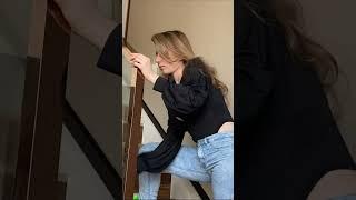 Cleaning stairs with me