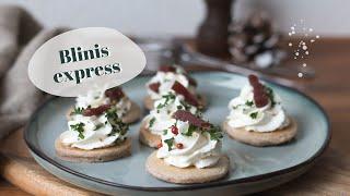 RECETTE  Blinis express pour lapéro 