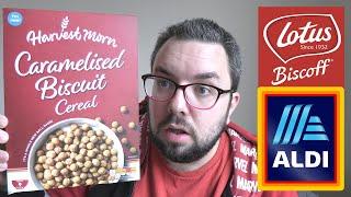 Biscoff Cereal from Aldi Review Caramelised Biscuit Corn Pops