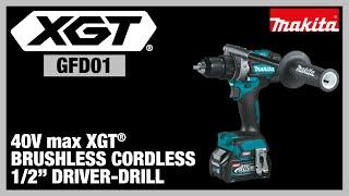 40V max XGT® Brushless Cordless ½” Driver-Drill GFD01