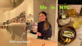 NYC VLOG first vlog of 2024   tapas in Brooklyn making a vision board and packing for Guatemala