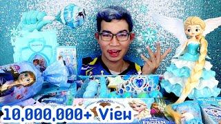 ชาเลนจ์อาหารสีฟ้า เอลซ่า Frozen Elsa blue color food #Mukbang #ASMR 겨울왕국 엘사 파란색 음식 먹방ขันติ