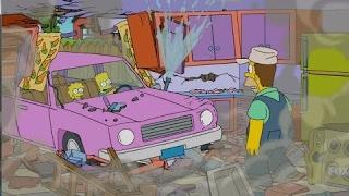 The Simpsons - Bart Driving Homers Car