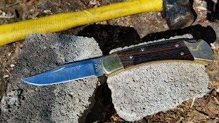 Unbreakable Pocket Knife Destruction Test - Buck 110 review