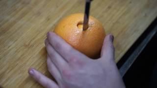Кальян на грейпфруте за 60 секунд.