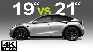 Tesla Model Y - 19 vs 21 wheels The moment of truth