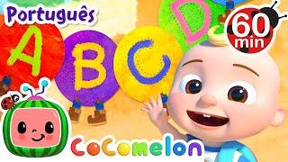 Canção do ABC  1 HORA de Cocomelon em Português  Desenhos Animados e Músicas Infantis