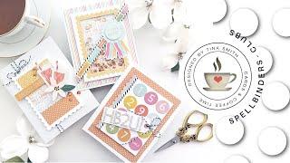 Cards with Chipboard Patterned Papers & Ephemera with the Spellbinders April 2023 Card Kit