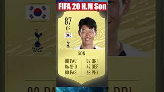 Heung-Min Sons FIFA Ratings The Evolution from FIFA 2012 to FIFA 2023  Rise of a Football Star