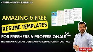 PERFECT RESUME in 2022  Free resume format for freshers & professionals  Jobs will find you