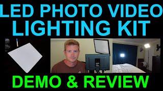 Demo Raleno Lighting Kit Diffused LED Rechargeable Lights with Stands Review