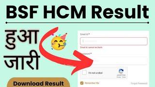 BSF HCM ka Result Kaise Check Kare  BSF HCM RESULT 2023 जारी • Big Update  BSF HCM Cut Off 2023